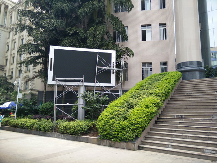豐都法院p8戶(hù)外led顯示屏全彩12㎡